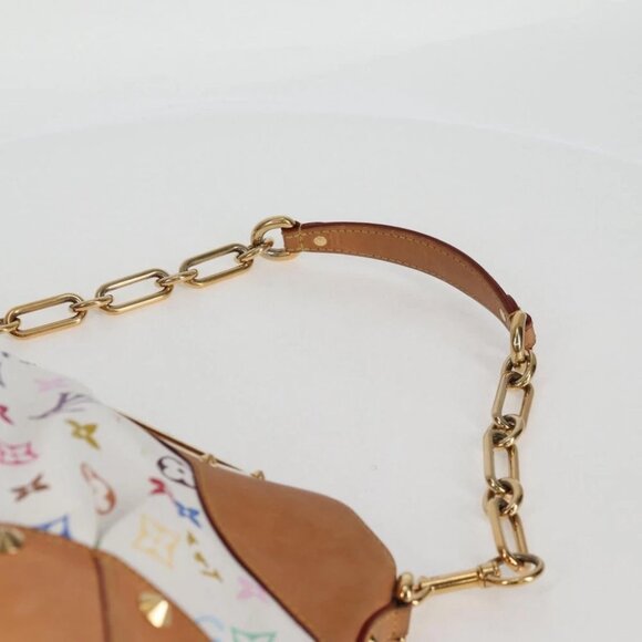 LOUIS VUITTON Monogram Multicolor Judy MM Bag 2Way White M40255 LV Auth 127584V - Picture 9 of 15